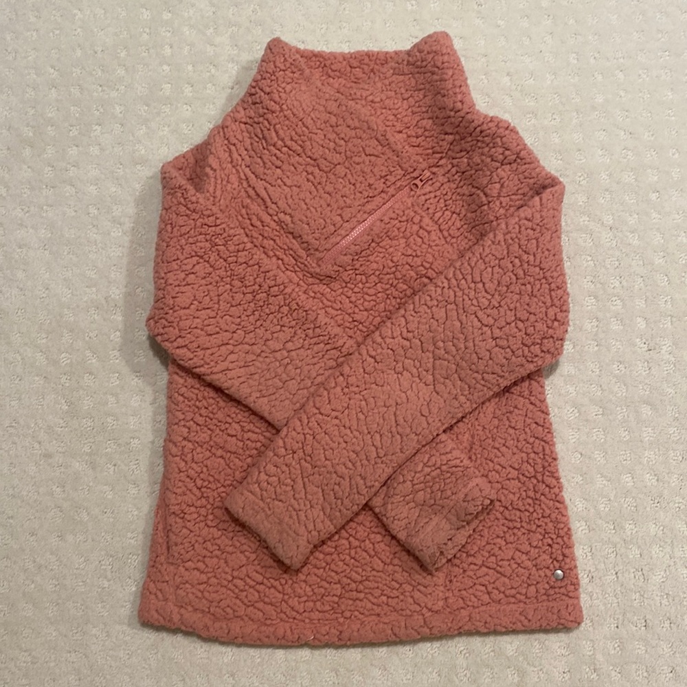 By Zella pink sweatshirt/ sweater with front zipper